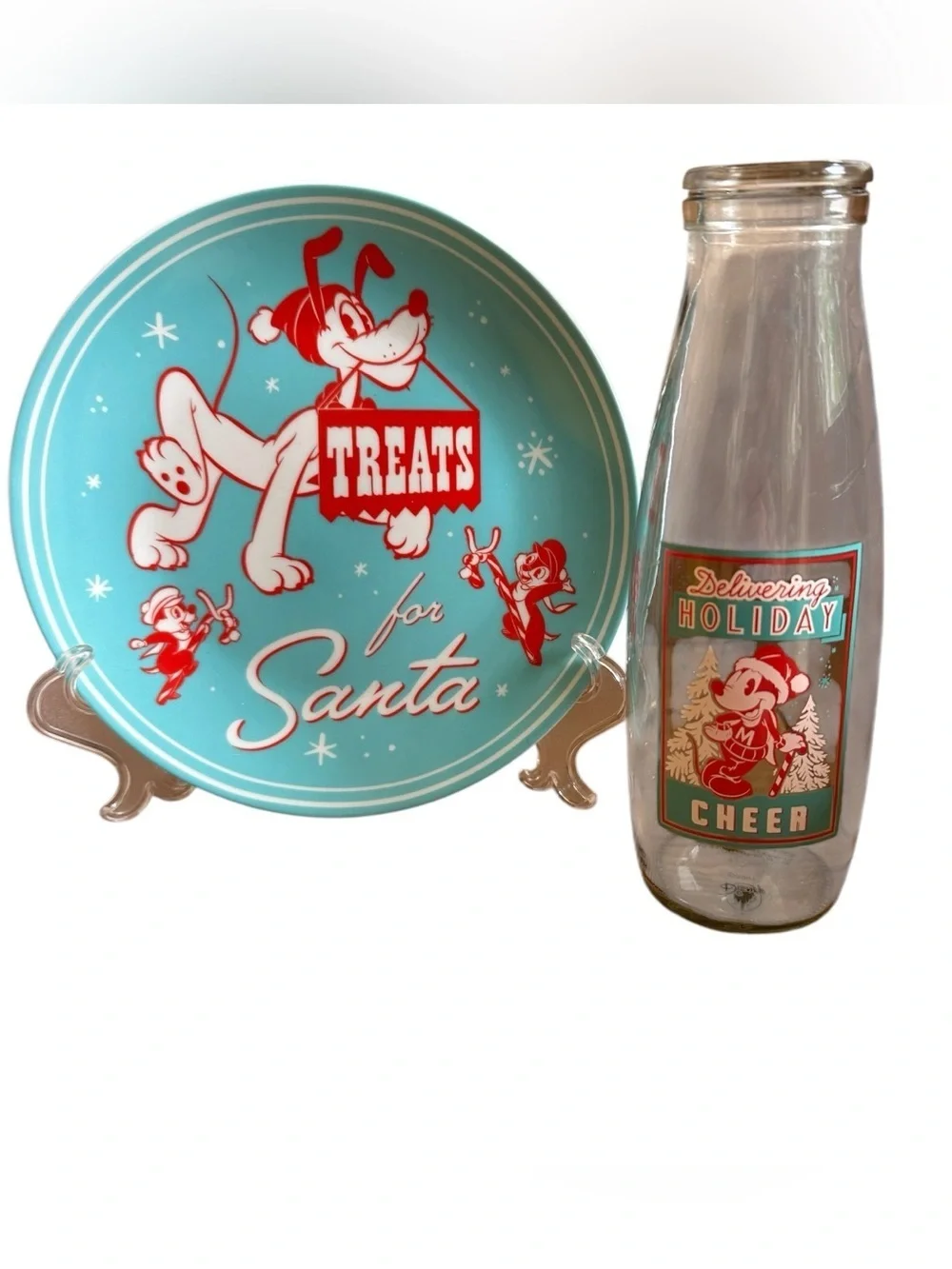 Disney Christmas Treats for Santa Milk & Cookies Set
